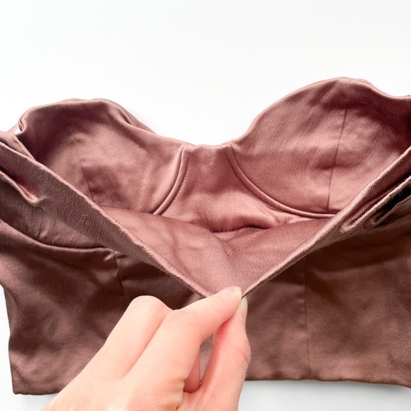 Zara Corset Satin Bustier - Picture 4 of 9